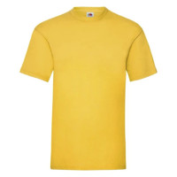 Мужская футболка Valueweight Fruit of the Loom 165 г, желтая, 2XL
