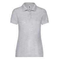 Теніска жіноча Fruit of the Loom 65/35 Polo 180g, сірий меланж, розмір XS