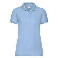 Теніска жіноча Fruit of the Loom 65/35 Polo 180g, блакитний, розмір XL