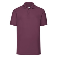 Теніска Fruit of the Loom 65/35 Polo 180g, бордовий, розмір 2XL