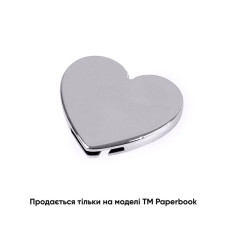 Сменная металлическая табличка сердце для записной книжки