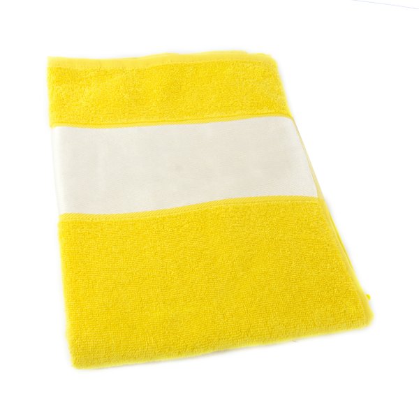 Рушник SUNSET з білим бордюром 50х100, 380G — Бежевий