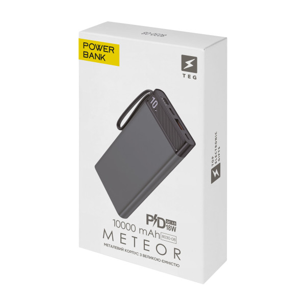 Универсальное зарядное устройство METEOR 10000 mAh, TM TEG