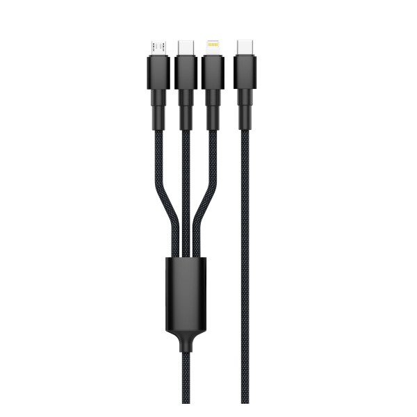 Зарядний кабель Solin Type-C 3в1 60W