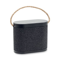 WUSIC, Динамік з бездротовим зарядним пристроєм, 15 W, 12x6x10 см — Чорний