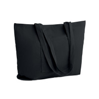 CORDY G, Сумка оверсайз з блискавкою, 39x12x37 см, 220 гр/м² — Чорний