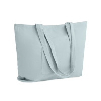 CORDY G, Сумка оверсайз з блискавкою, 39x12x37 см, 220 гр/м² — Блакитний