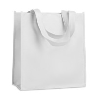 APO BAG, Еко-шопер (спанбонд), зварна модель, 80 г/м², 27x15x30 cм — Білий